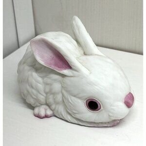 Vintage Easter Bunny White Porcelain Rabbit Ceramic Cute Spring Andrea Sadek